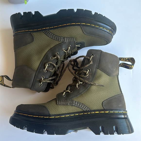 NWOT Dr. Martens Tarik TG Waxed Boot In Olive Green -Sz 9 W-8 M - Picture 14 of 15